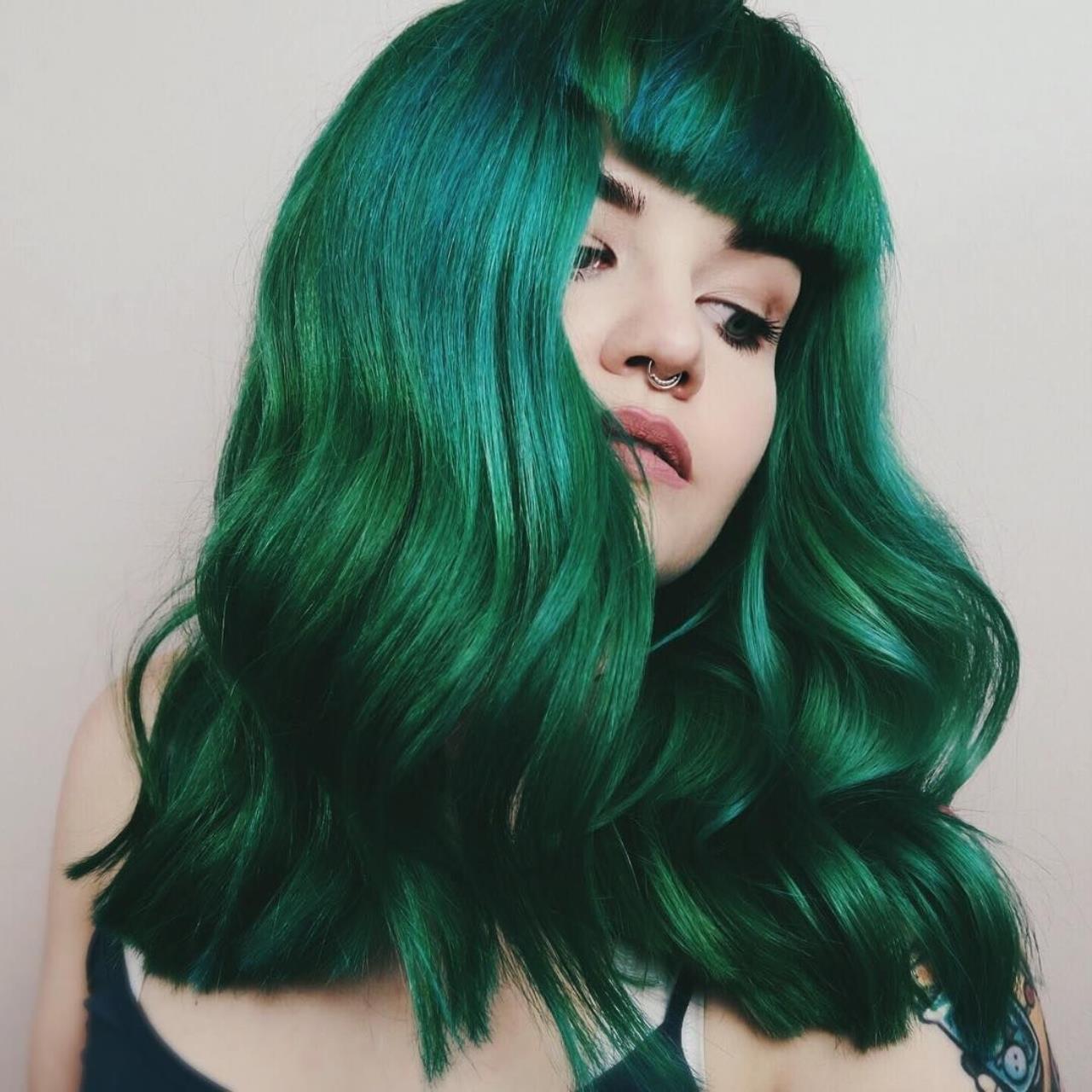 Зеленая краска для волос украина